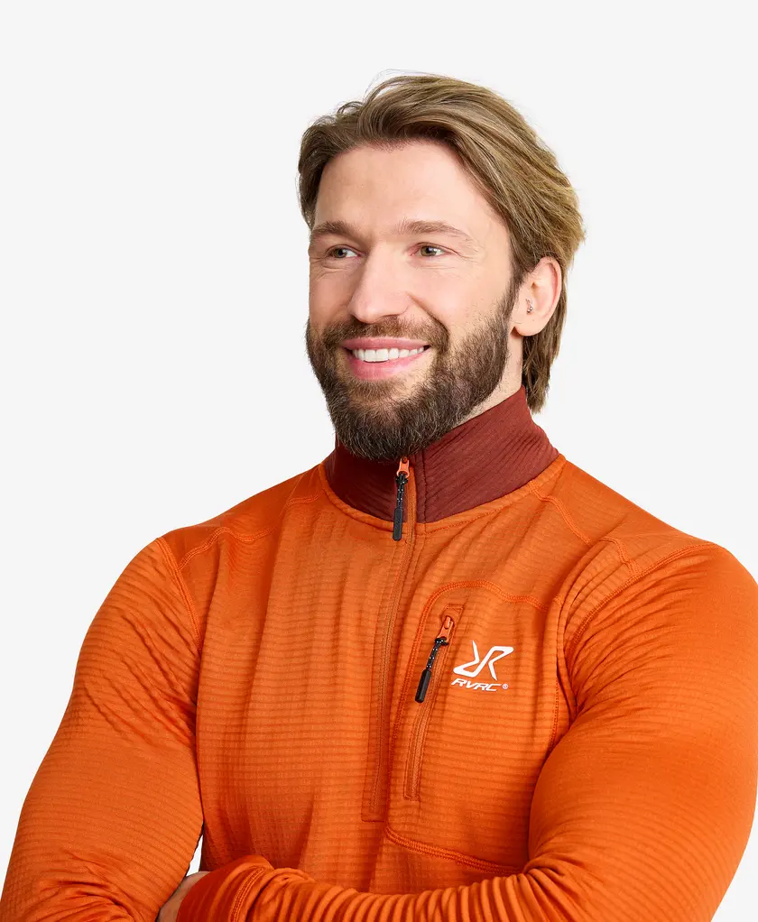 Waffle Half-zip Fleece Men