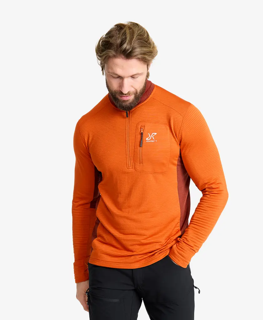Waffle Half-zip Fleece Men