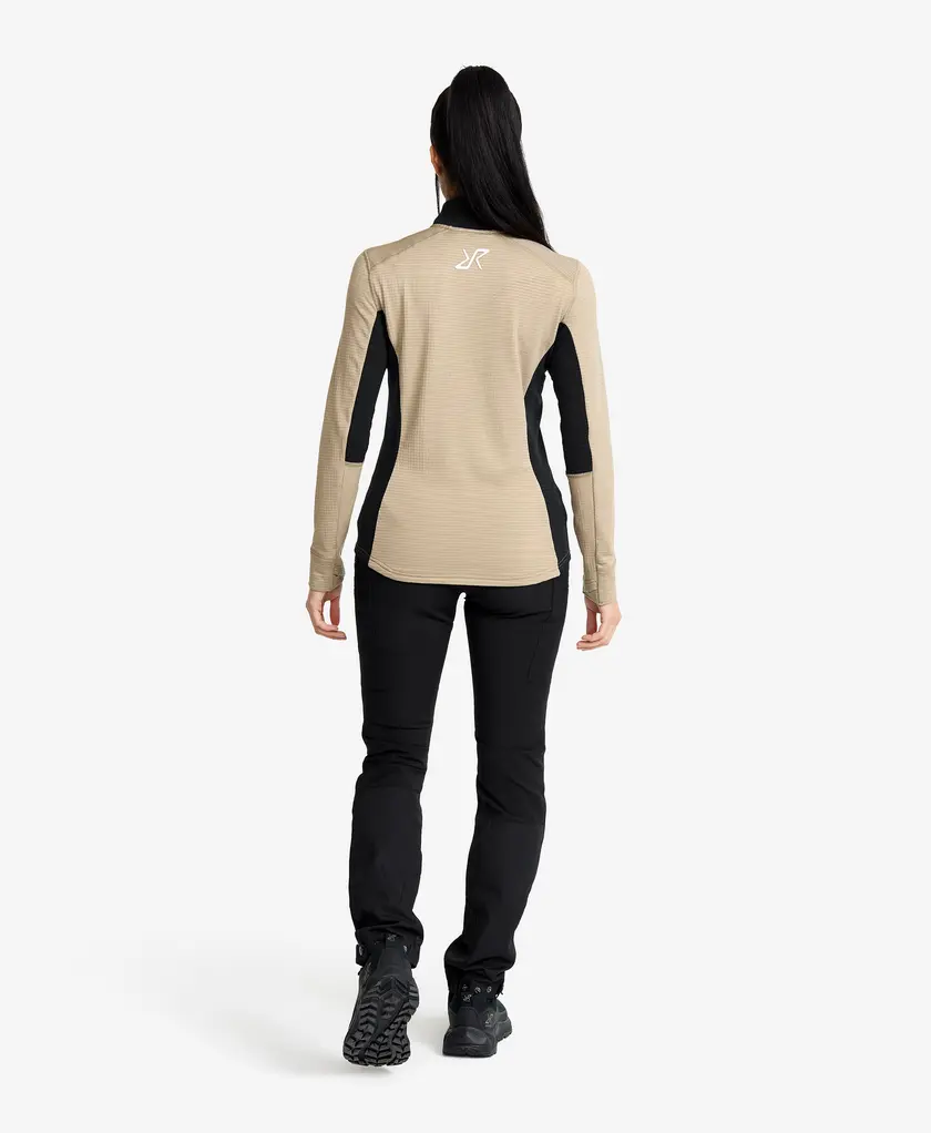 Waffle Half-zip Fleece Women