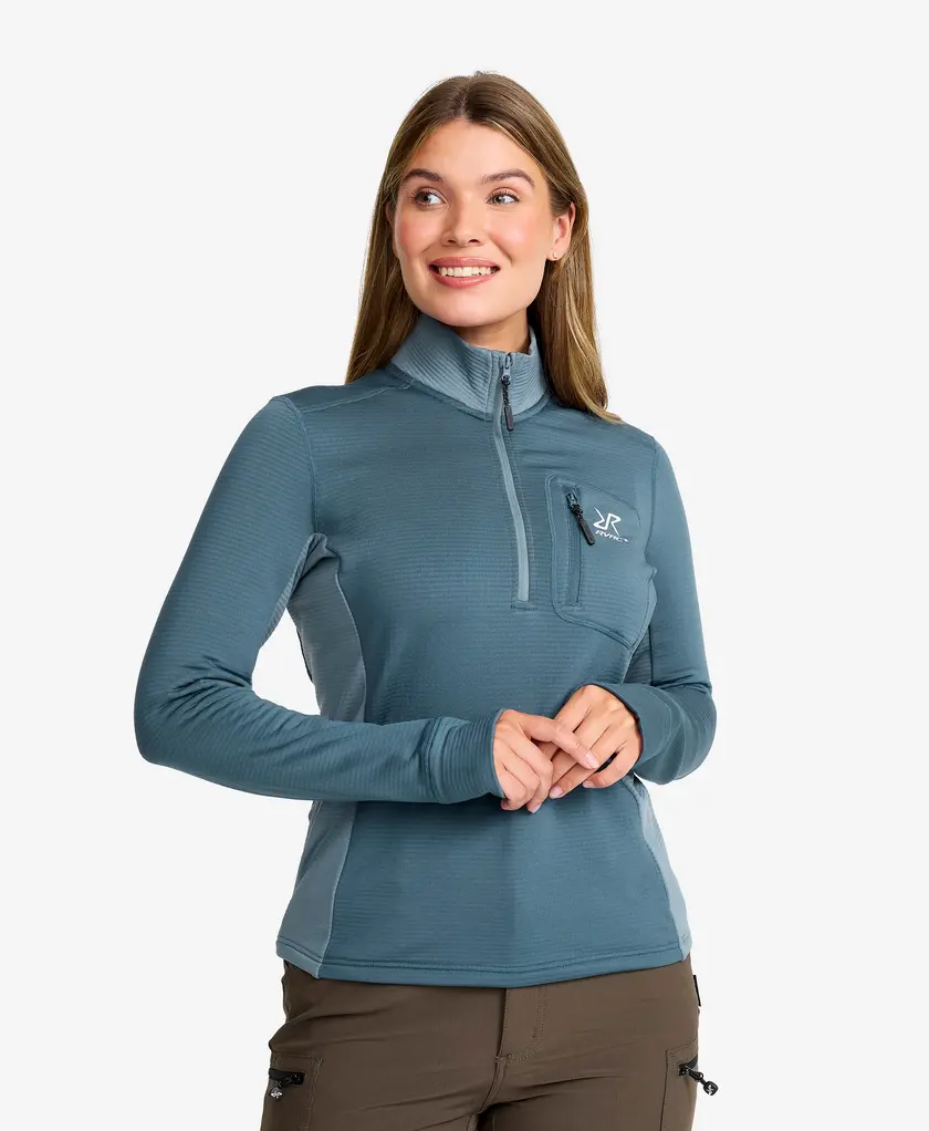 Waffle Half-zip Fleece Women