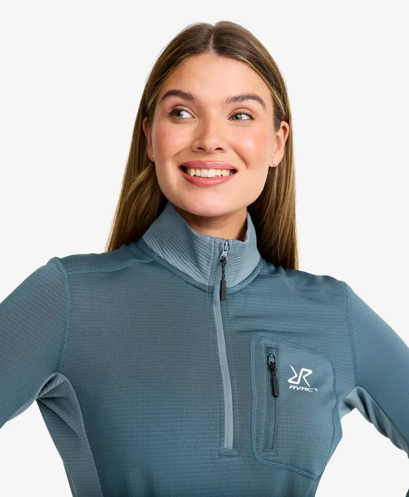 Waffle Half-zip Fleece Women