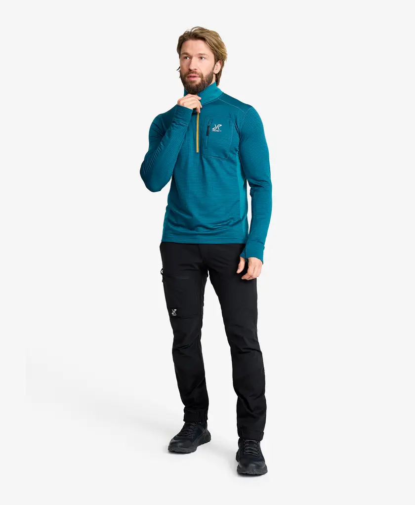 Waffle Half-zip Fleece Men