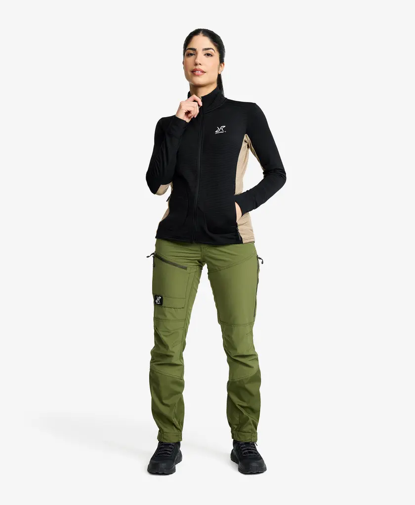 Waffle Full-zip Fleece Women
