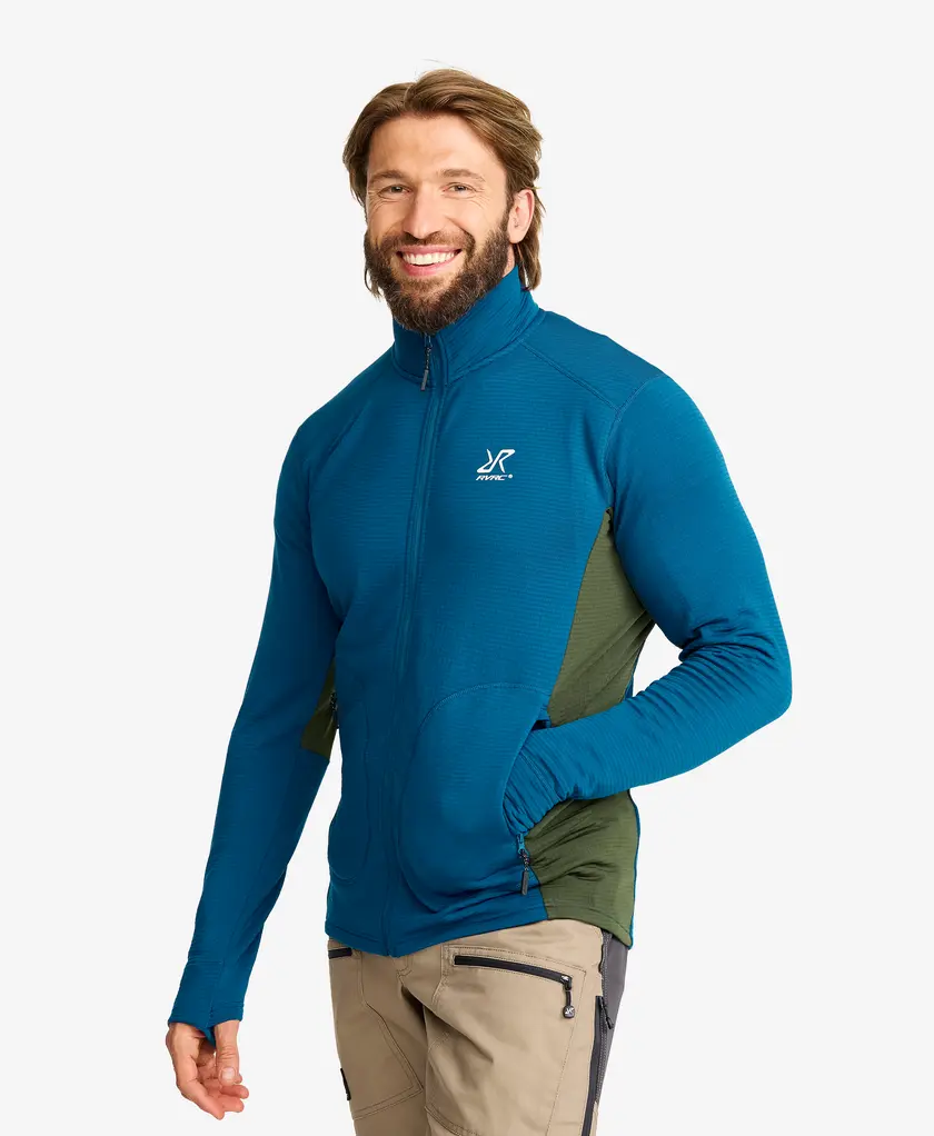 Waffle Full-zip Fleece Men