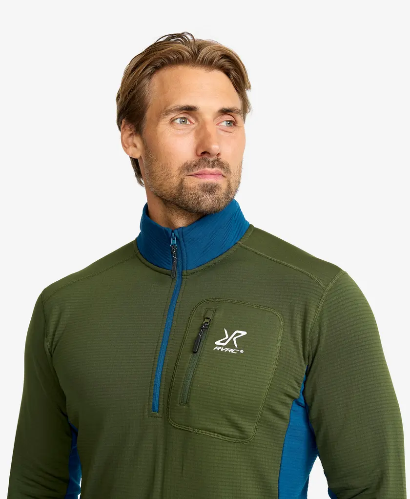 Waffle Half-zip Fleece Men