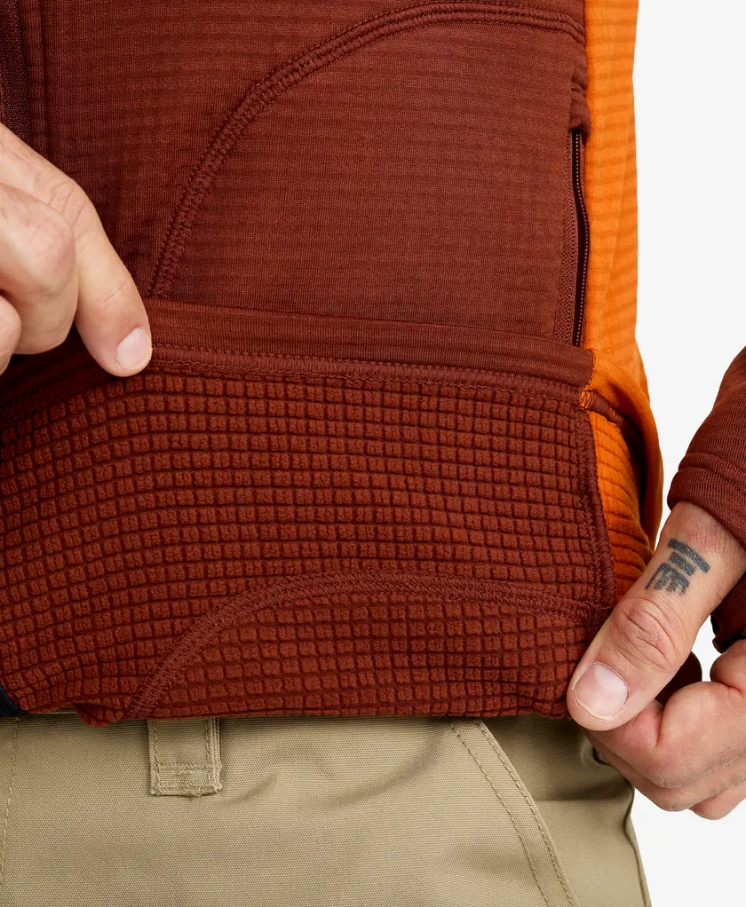 Waffle Full-zip Fleece Men