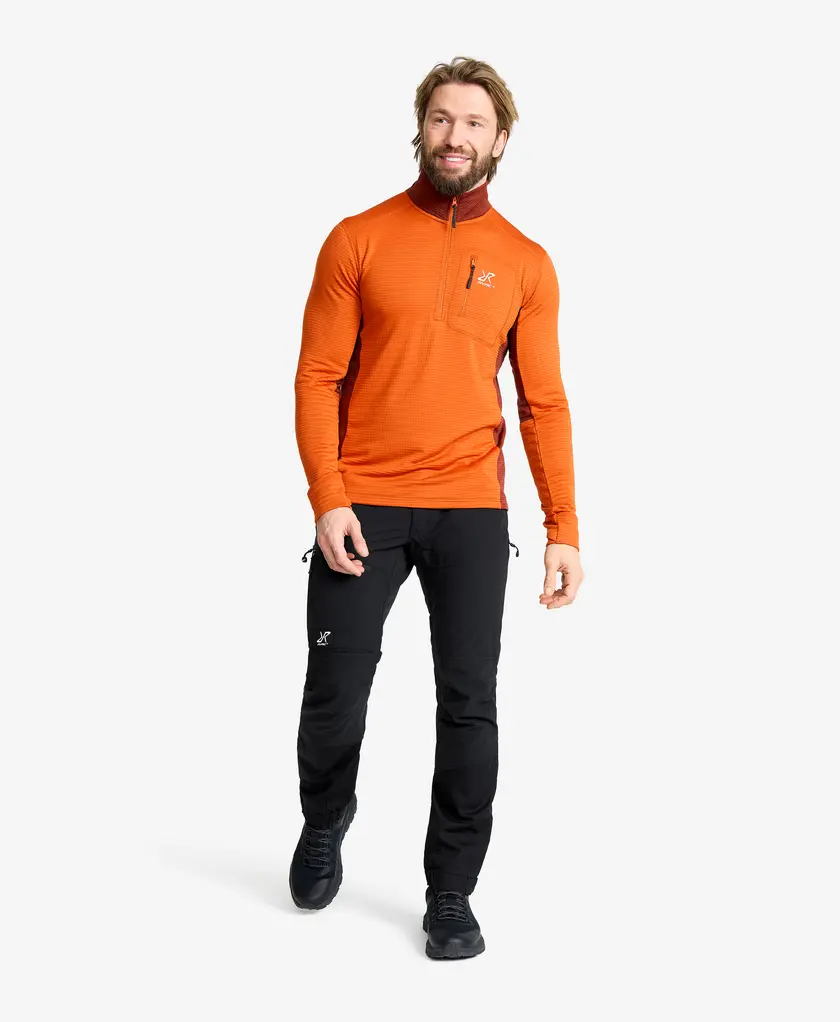 Waffle Half-zip Fleece Men