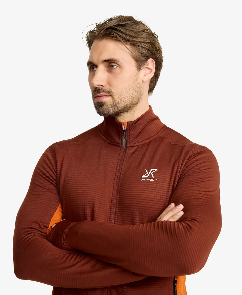 Waffle Full-zip Fleece Men