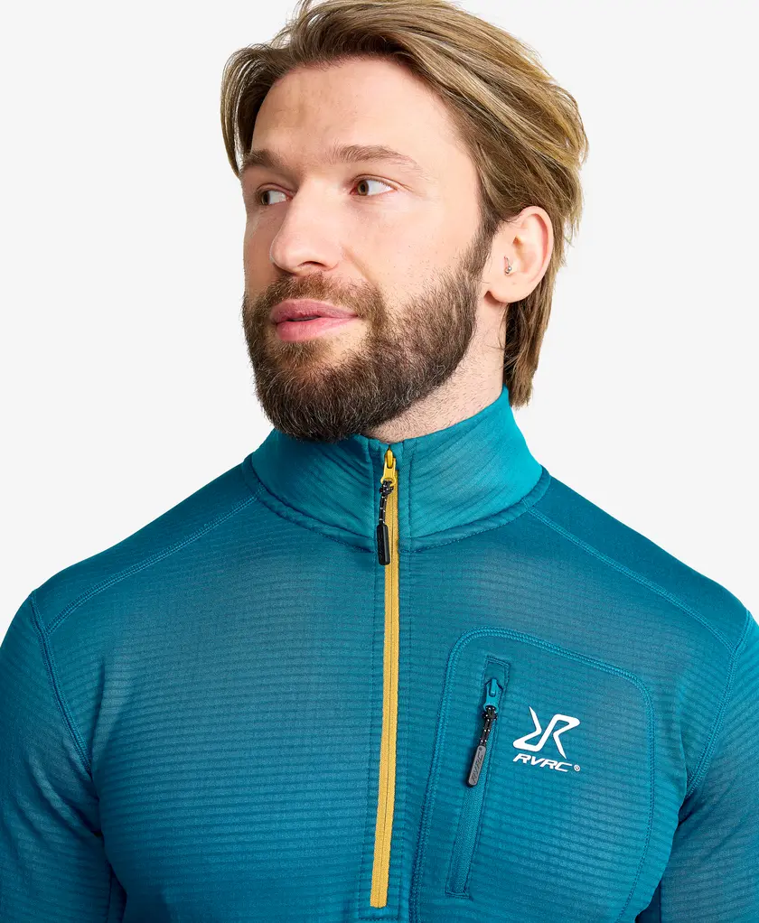 Waffle Half-zip Fleece Men