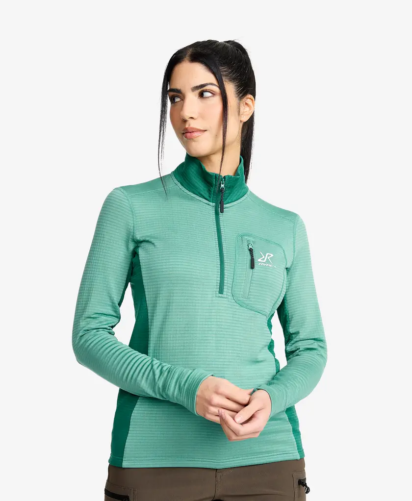 Waffle Half-zip Fleece Women