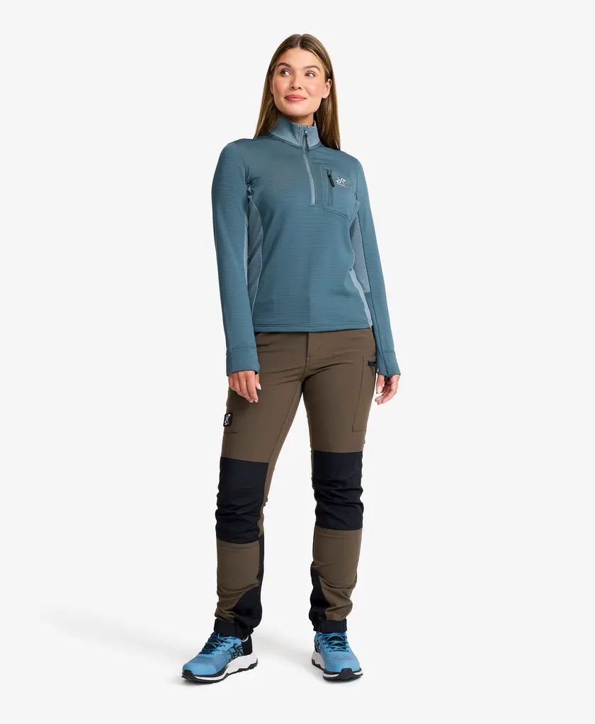 Waffle Half-zip Fleece Women