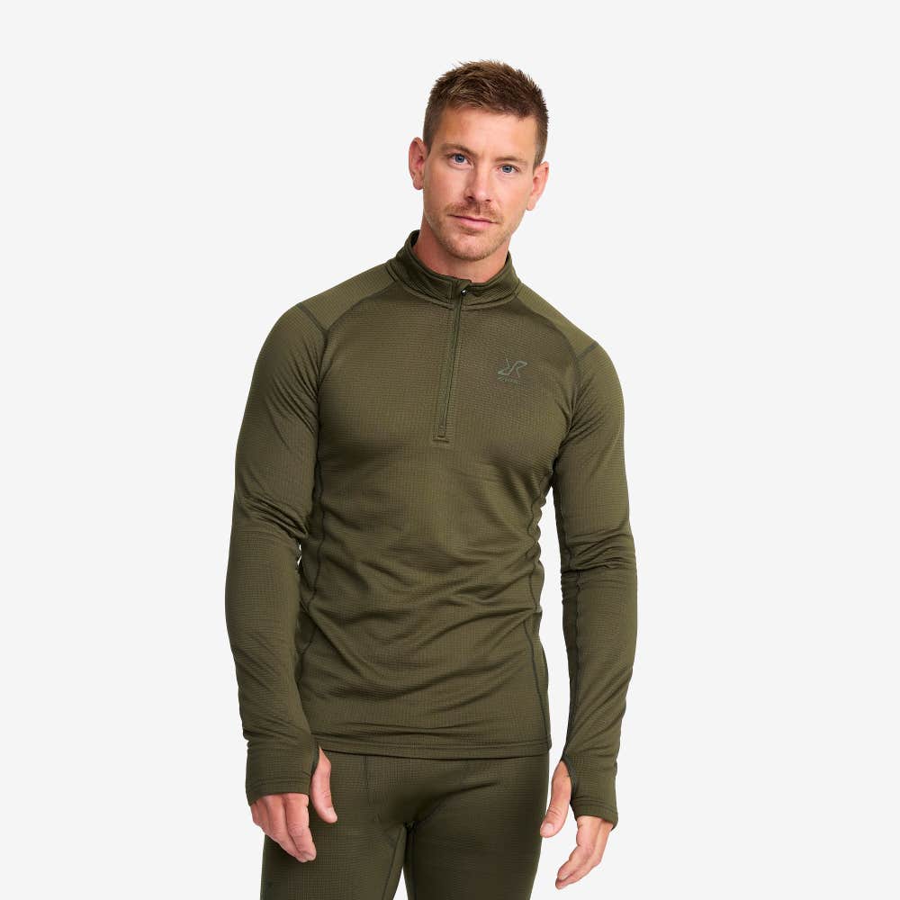Waffle 1/2 Zip Baselayer Top