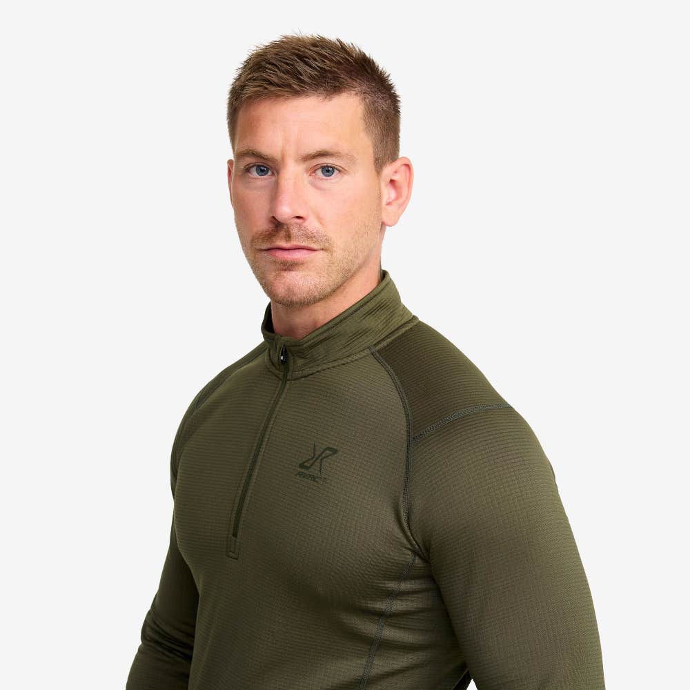 Waffle 1/2 Zip Baselayer Top