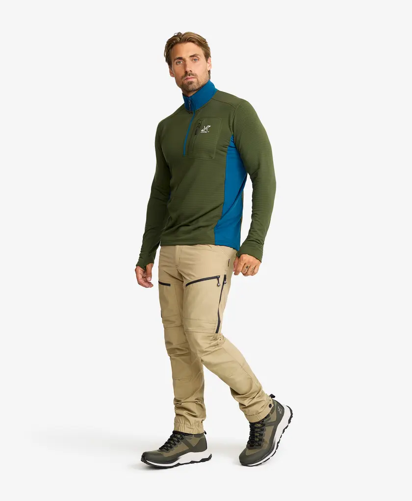 Waffle Half-zip Fleece Men
