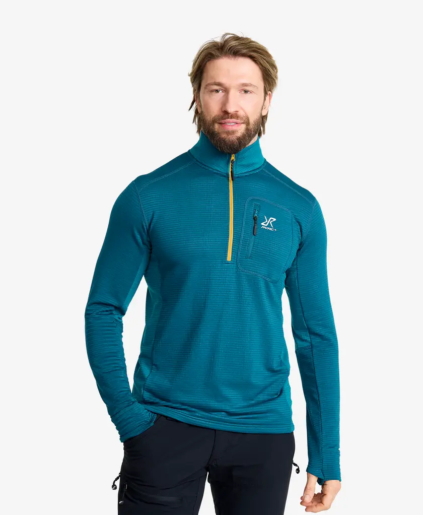 Waffle Half-zip Fleece Men