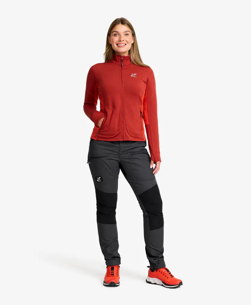 Waffle Full-zip Fleece Women