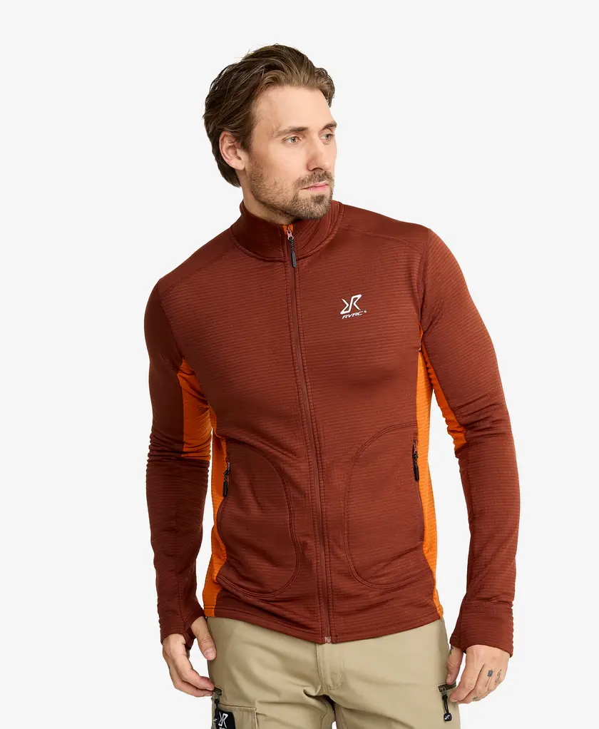 Waffle Full-zip Fleece Men