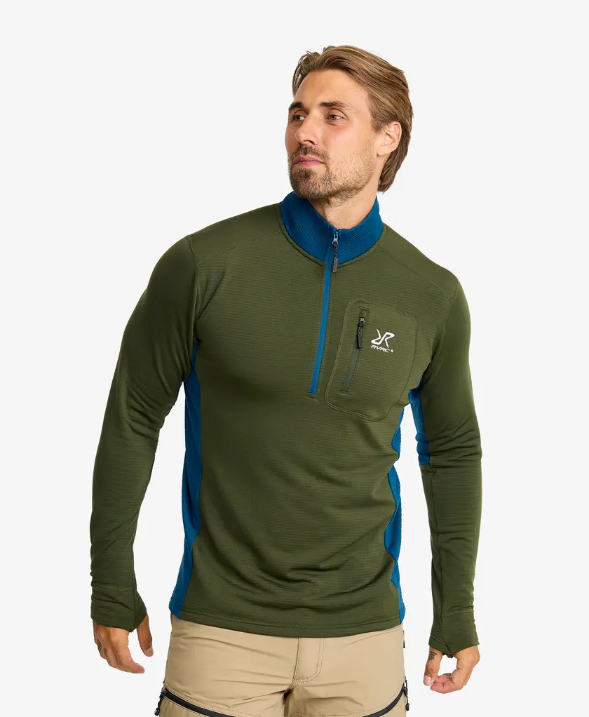 Waffle Half-zip Fleece Men