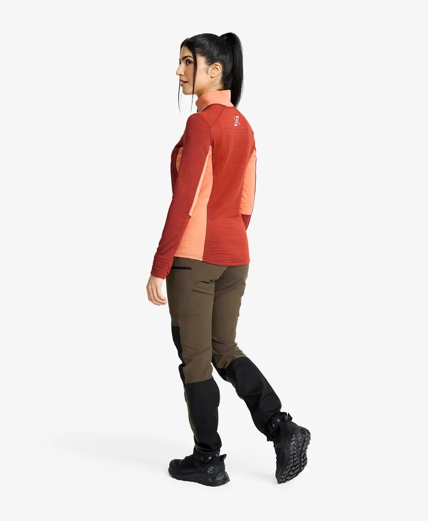 Waffle Half-zip Fleece Women