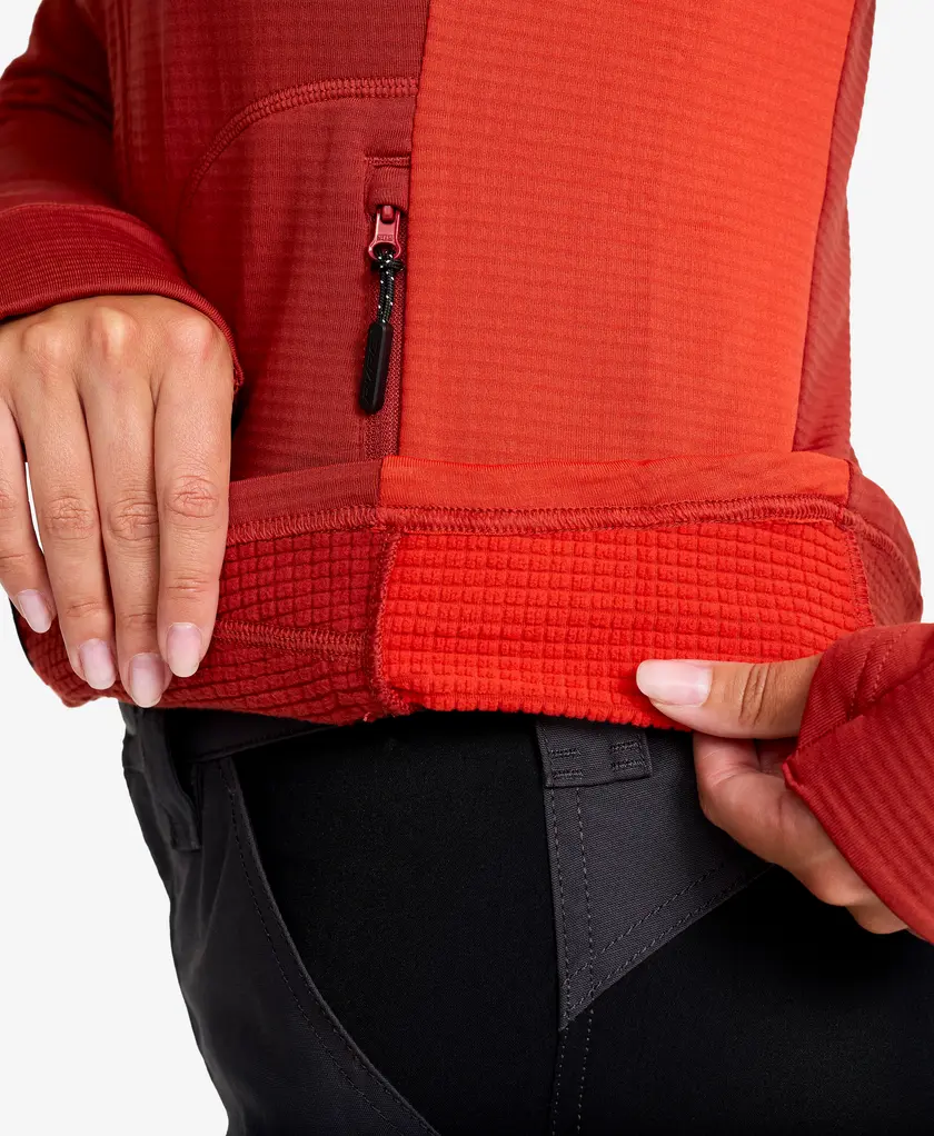 Waffle Full-zip Fleece Women