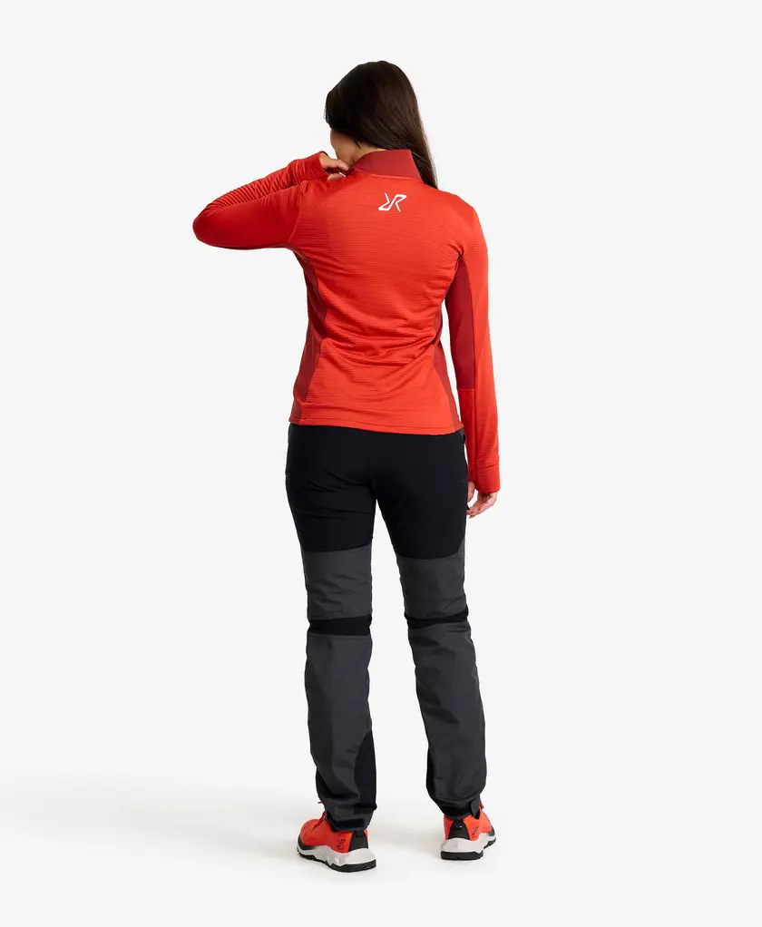 Waffle Half-zip Fleece Women