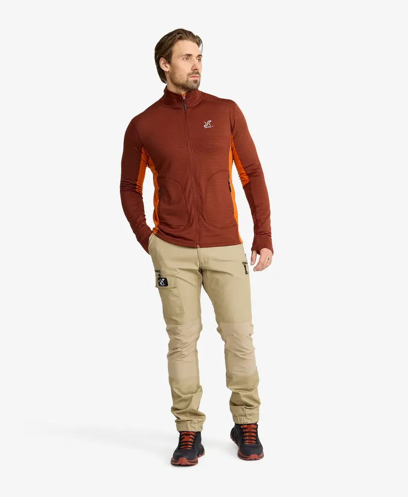 Waffle Full-zip Fleece Men