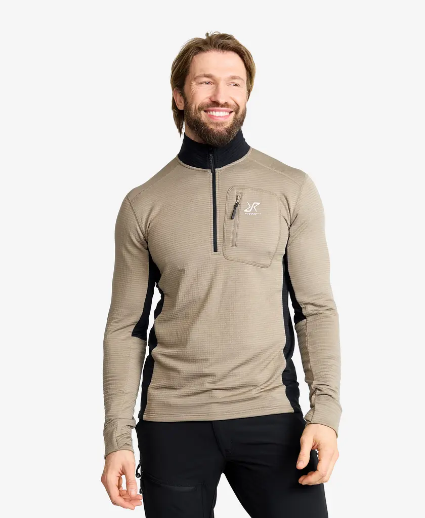 Waffle Half-zip Fleece Men