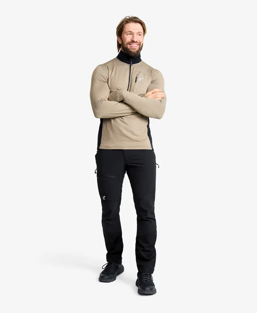 Waffle Half-zip Fleece Men